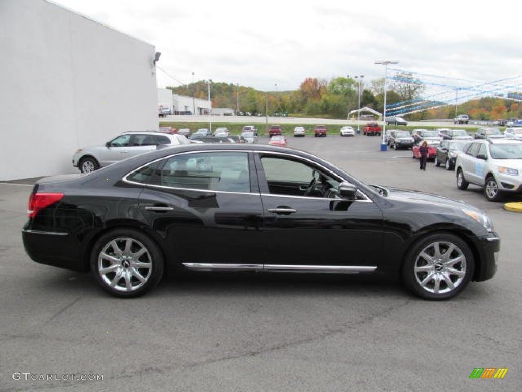 Black Noir Pearl 2013 Hyundai Equus Signature Exterior Photo #72229250