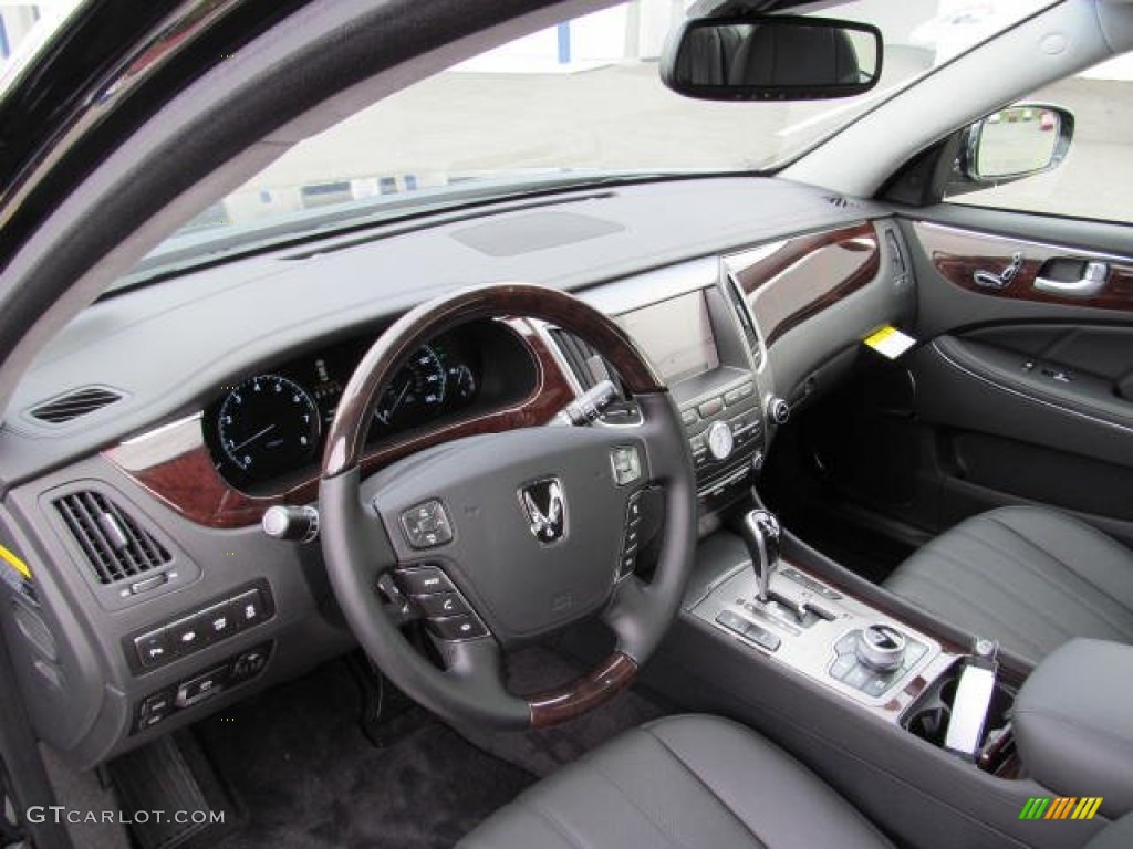Jet Black Interior 2013 Hyundai Equus Signature Photo #72229361