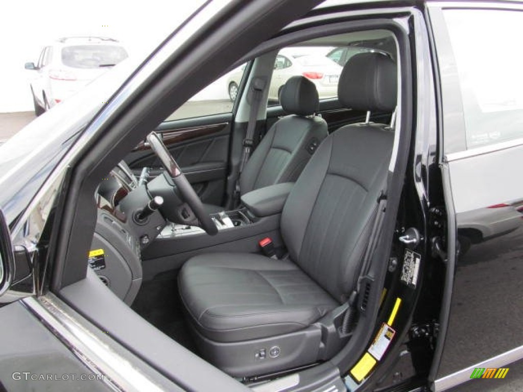 Jet Black Interior 2013 Hyundai Equus Signature Photo #72229384
