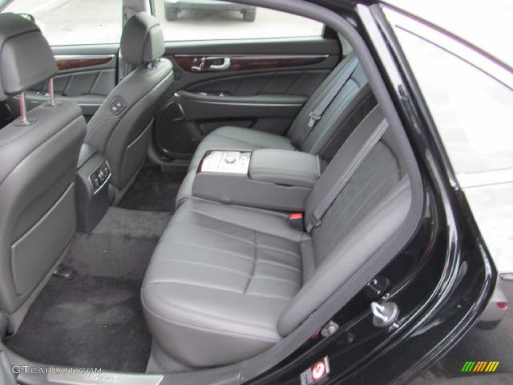 Jet Black Interior 2013 Hyundai Equus Signature Photo #72229560