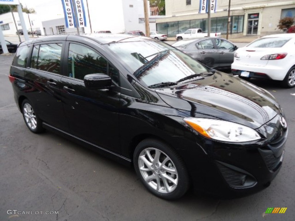 2012 MAZDA5 Touring - Brilliant Black / Black photo #7