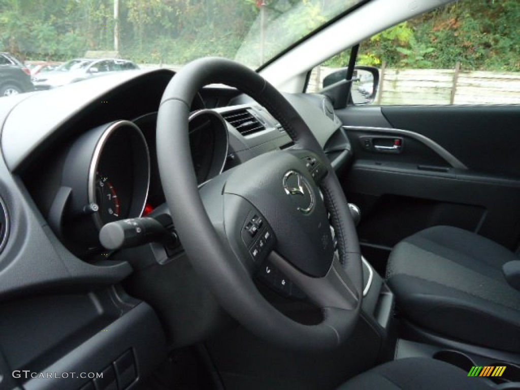 2012 MAZDA5 Touring - Brilliant Black / Black photo #16