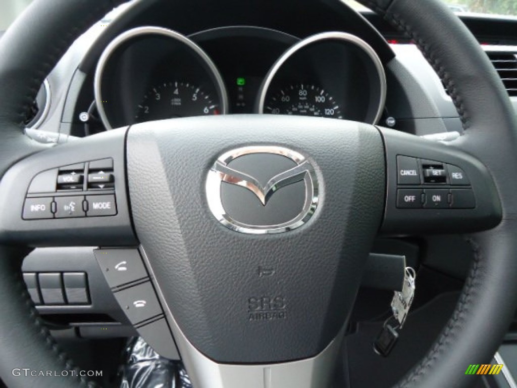2012 MAZDA5 Touring - Brilliant Black / Black photo #18
