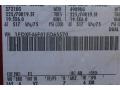 F1: Vermillion Red 2001 Ford F450 Super Duty XL Regular Cab Chassis Color Code