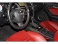 Black/Magma Red Silk Nappa Leather Prime Interior Photo for 2011 Audi S5 #72231323