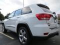 2013 Bright White Jeep Grand Cherokee Overland 4x4  photo #2