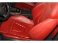 Black/Magma Red Silk Nappa Leather Front Seat Photo for 2011 Audi S5 #72231346