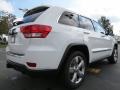 2013 Bright White Jeep Grand Cherokee Overland 4x4  photo #3