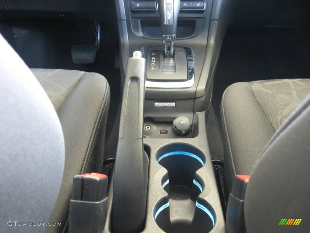 2011 Fiesta SES Hatchback - Monterey Grey Metallic / Charcoal Black/Blue Cloth photo #28