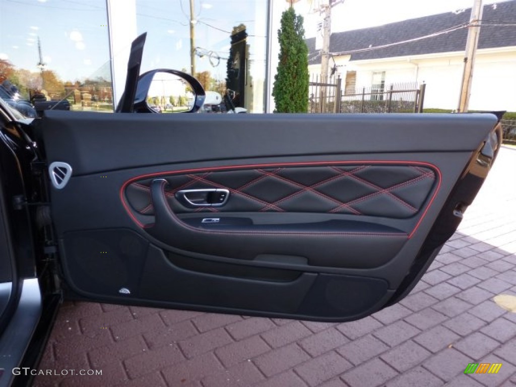 2011 Bentley Continental GTC Speed 80-11 Edition Beluga Door Panel Photo #72232757