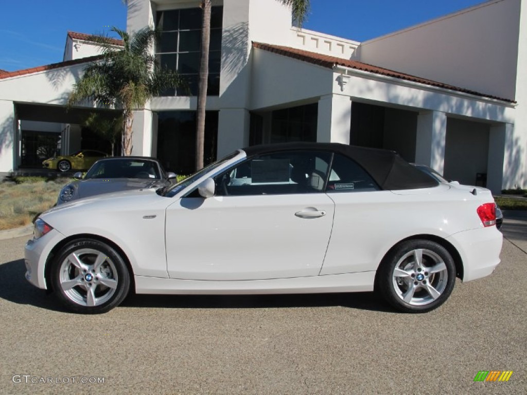 2013 1 Series 128i Convertible - Alpine White / Taupe photo #2