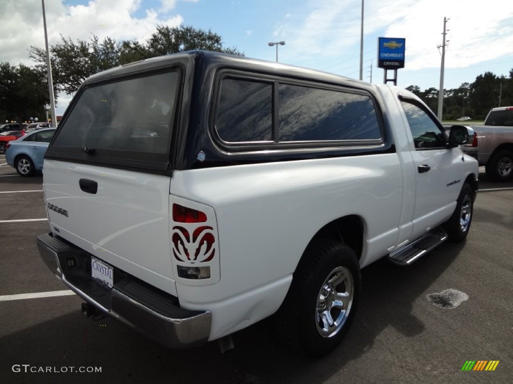 2003 Ram 1500 ST Regular Cab - Bright White / Dark Slate Gray photo #7