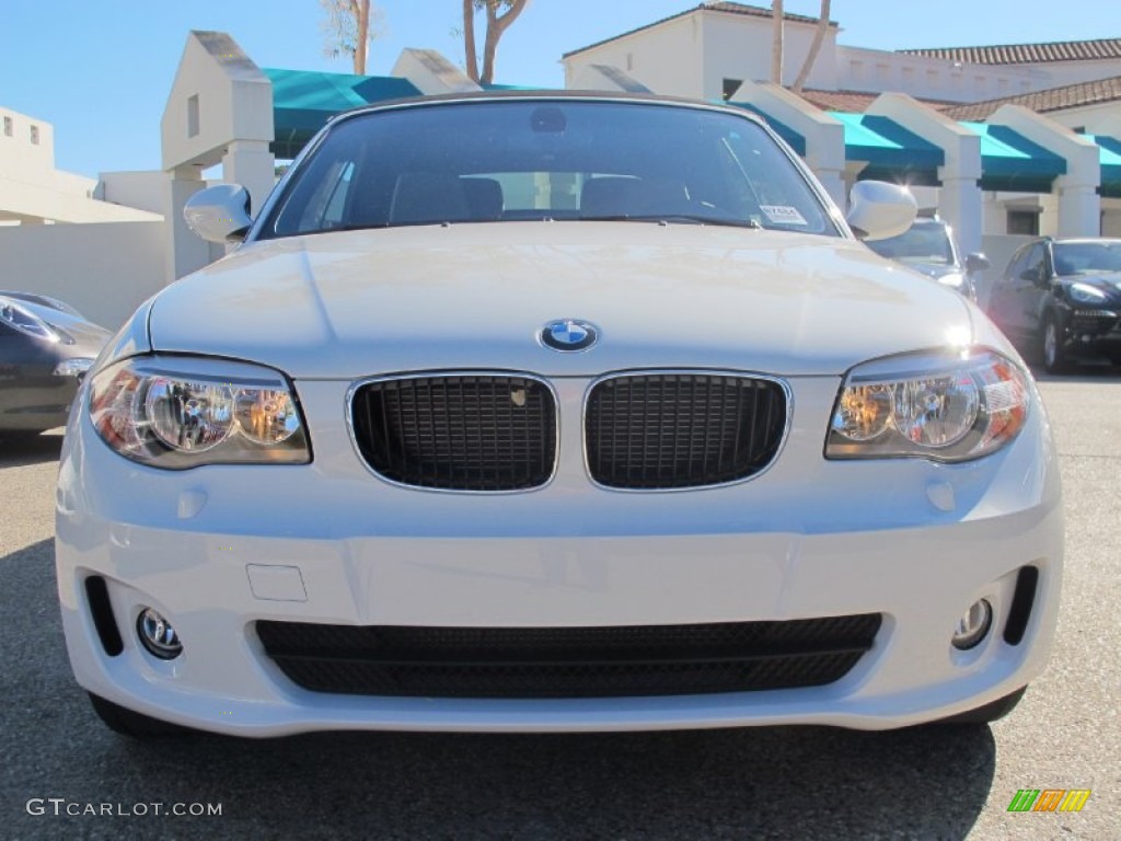 2013 1 Series 128i Convertible - Alpine White / Taupe photo #4