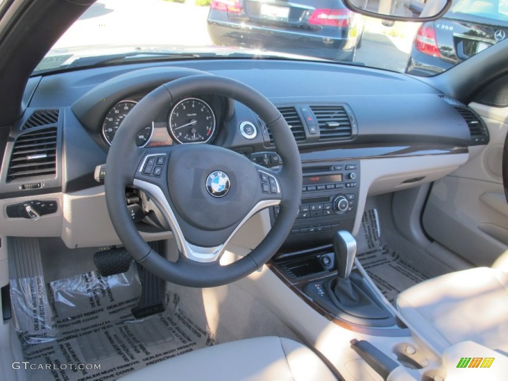 2013 1 Series 128i Convertible - Alpine White / Taupe photo #8