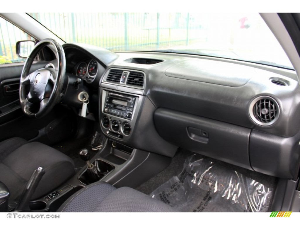 2004 Subaru Impreza WRX Sedan Dark Gray Dashboard Photo #72233195