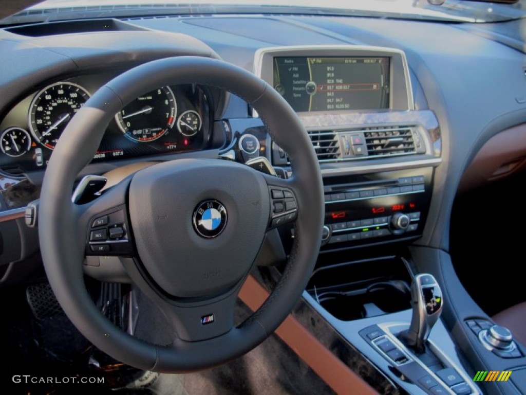 2013 6 Series 640i Gran Coupe - Alpine White / Vermillion Red photo #8