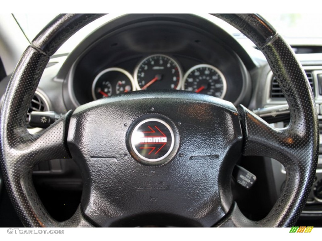 2004 Subaru Impreza WRX Sedan Dark Gray Steering Wheel Photo #72233555