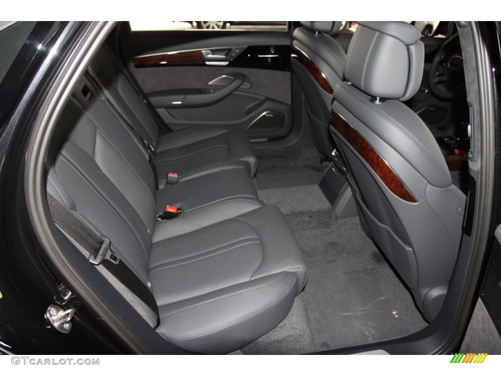 Black Interior 2013 Audi A8 L 4.0T quattro Photo #72233741
