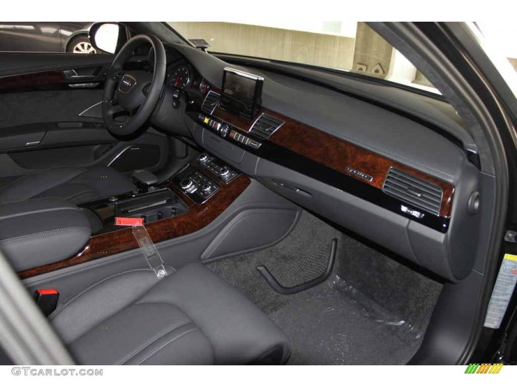 2013 Audi A8 L 4.0T quattro Black Dashboard Photo #72233772
