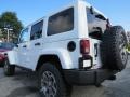 2013 Bright White Jeep Wrangler Unlimited Rubicon 4x4  photo #2