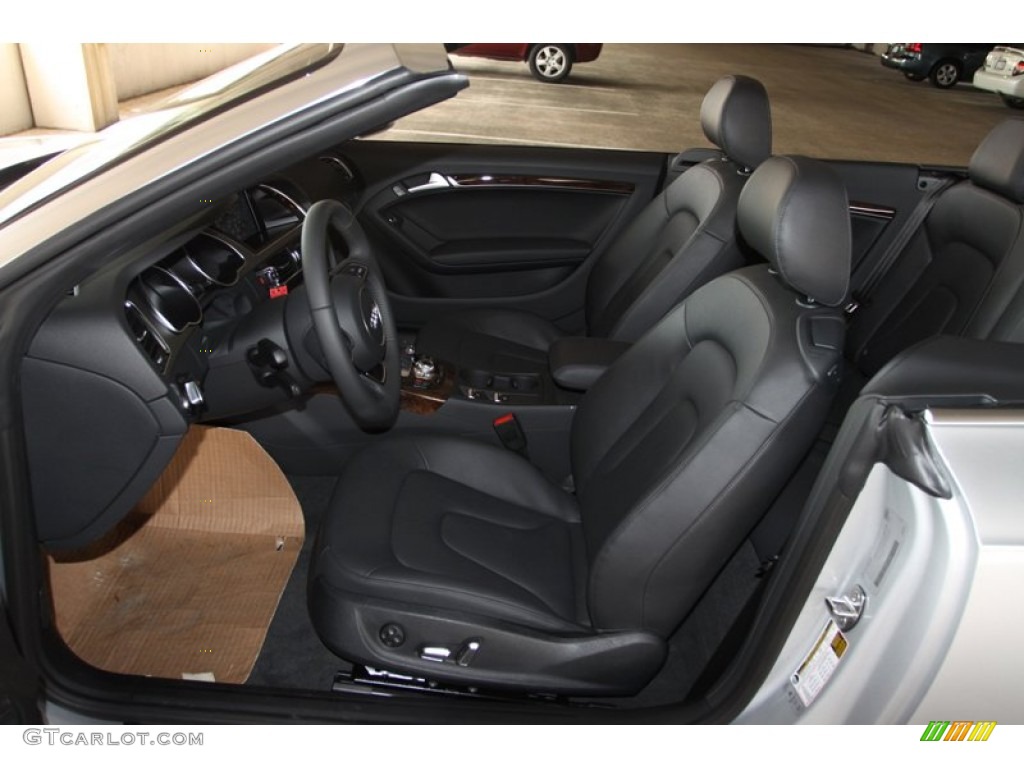 Black Interior 2013 Audi A5 2.0T quattro Cabriolet Photo #72234138