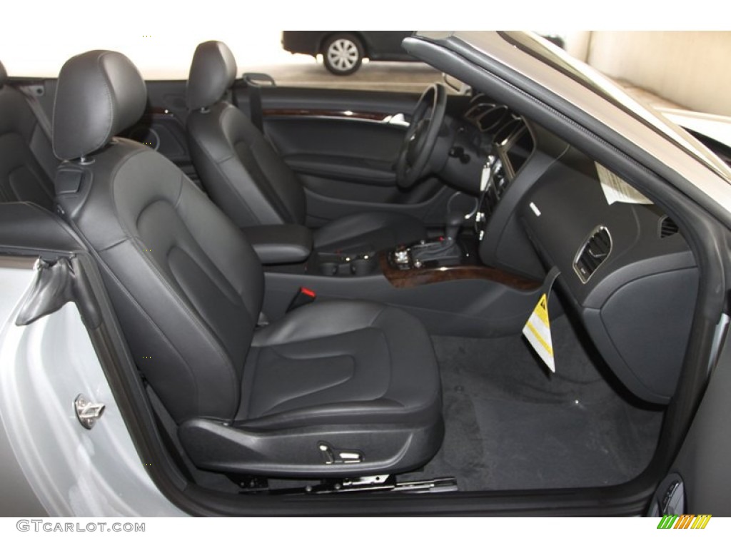 Black Interior 2013 Audi A5 2.0T quattro Cabriolet Photo #72234389