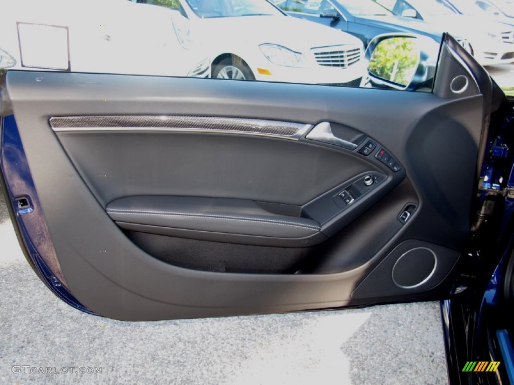 2013 Audi S5 3.0 TFSI quattro Coupe Black Door Panel Photo #72234432