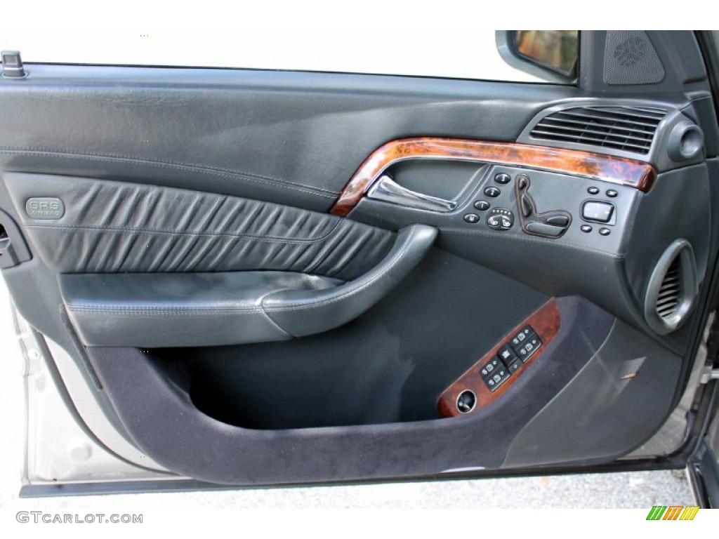 2005 Mercedes-Benz S 600 Sedan Charcoal Door Panel Photo #72234629