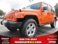 Crush Orange - Wrangler Unlimited Sahara 4x4 Photo No. 1