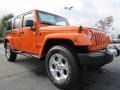 Crush Orange 2013 Jeep Wrangler Unlimited Sahara 4x4 Exterior