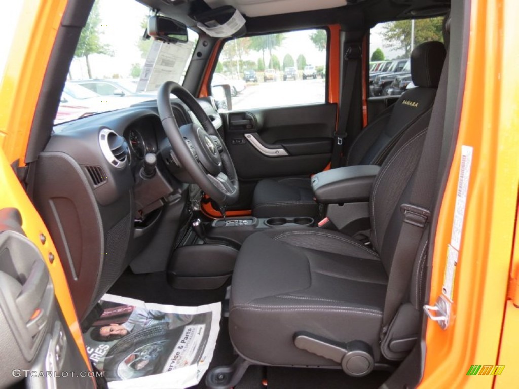 2013 Jeep Wrangler Unlimited Sahara 4x4 Front Seat Photo #72234989