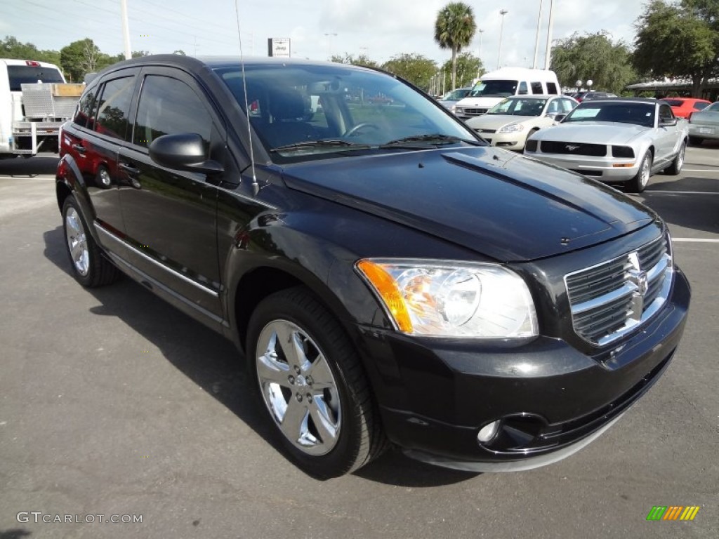 Brilliant Black Crystal Pearl 2010 Dodge Caliber Rush Exterior Photo #72235169