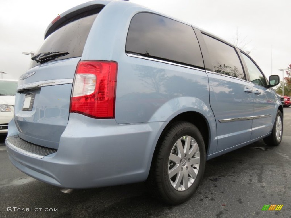 2013 Town & Country Touring - Crystal Blue Pearl / Dark Frost Beige/Medium Frost Beige photo #3