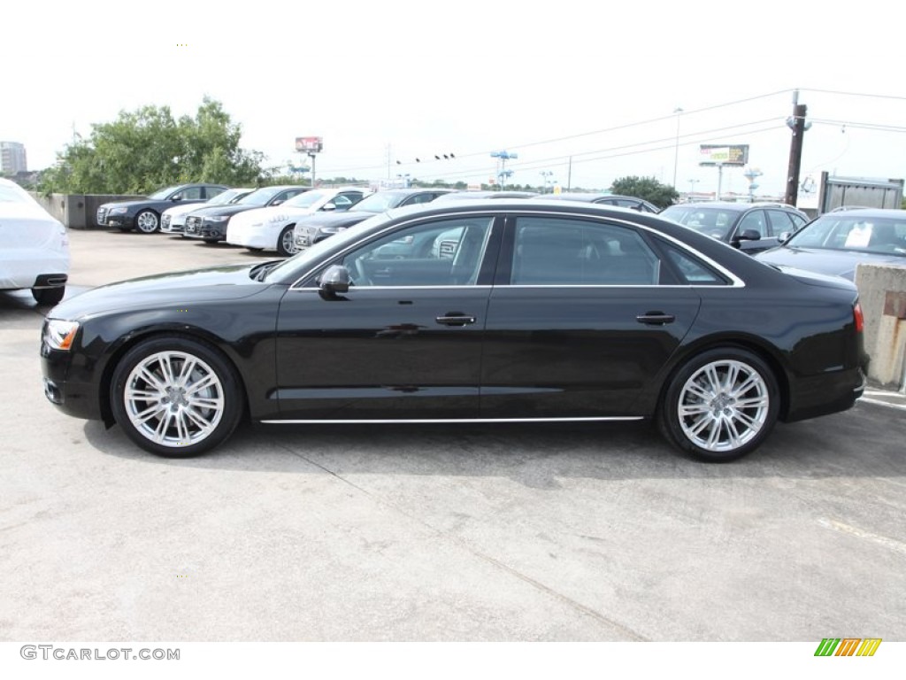 Havanna Black Metallic 2013 Audi A8 L 4.0T quattro Exterior Photo #72236252