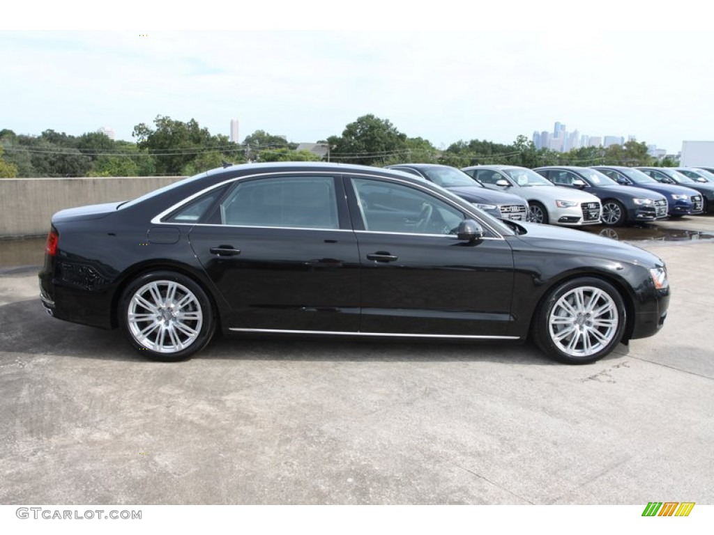 Havanna Black Metallic 2013 Audi A8 L 4.0T quattro Exterior Photo #72236333