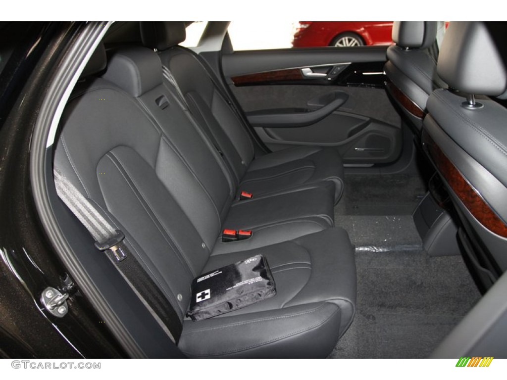 Black Interior 2013 Audi A8 L 4.0T quattro Photo #72236615