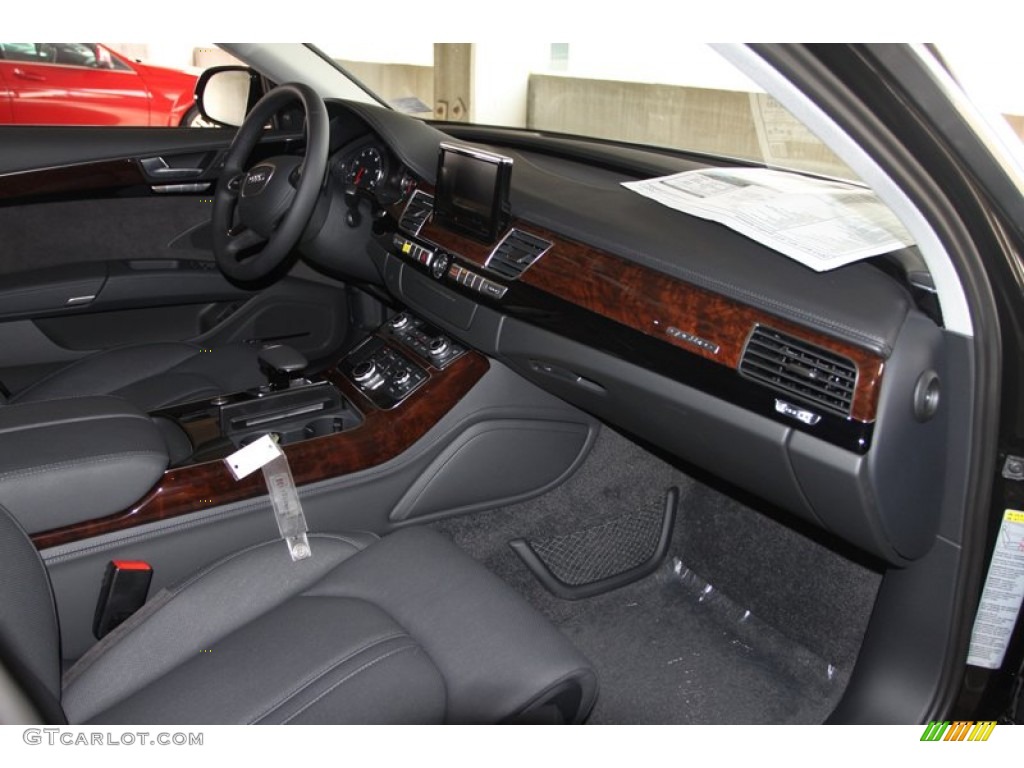 2013 Audi A8 L 4.0T quattro Black Dashboard Photo #72236630