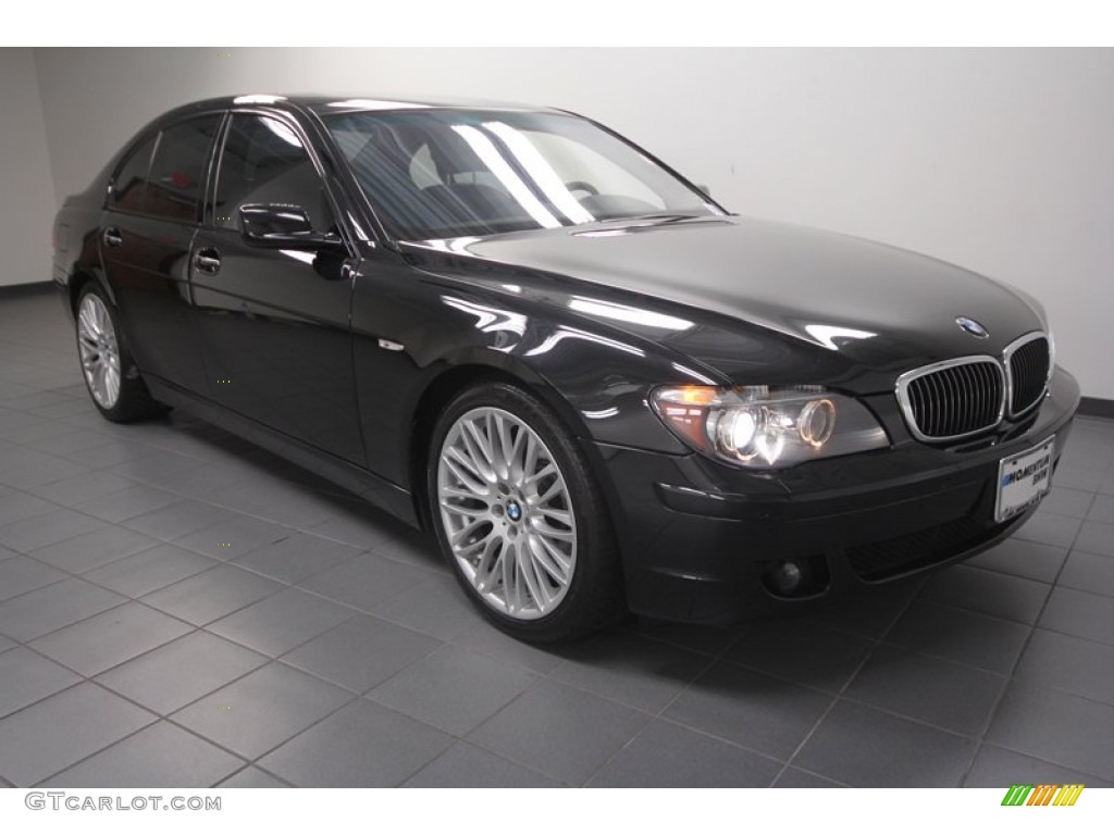 2008 7 Series 750i Sedan - Black Sapphire Metallic / Black photo #1