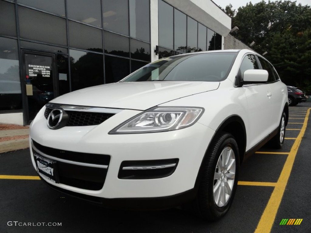 2009 CX-9 Touring AWD - Crystal White Pearl Mica / Black photo #1