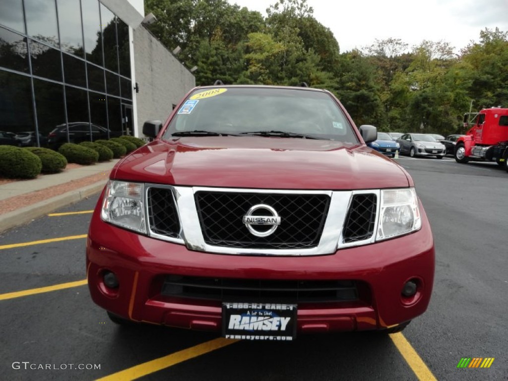 2008 Pathfinder S 4x4 - Red Brawn / Graphite photo #2