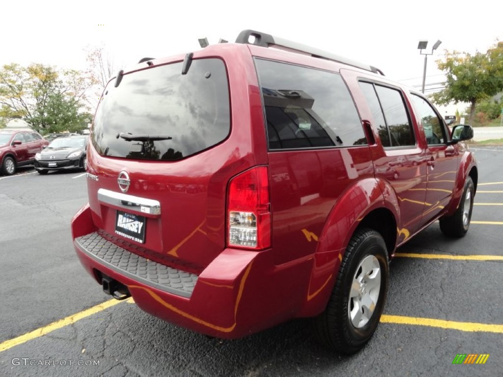 2008 Pathfinder S 4x4 - Red Brawn / Graphite photo #5