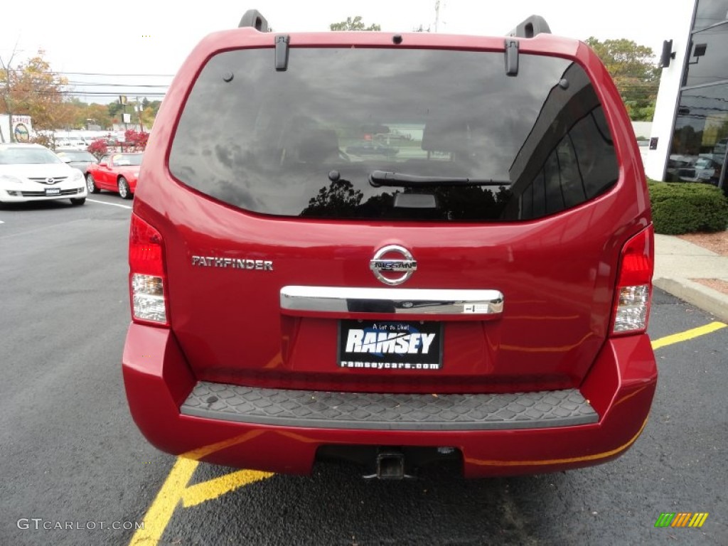 2008 Pathfinder S 4x4 - Red Brawn / Graphite photo #6