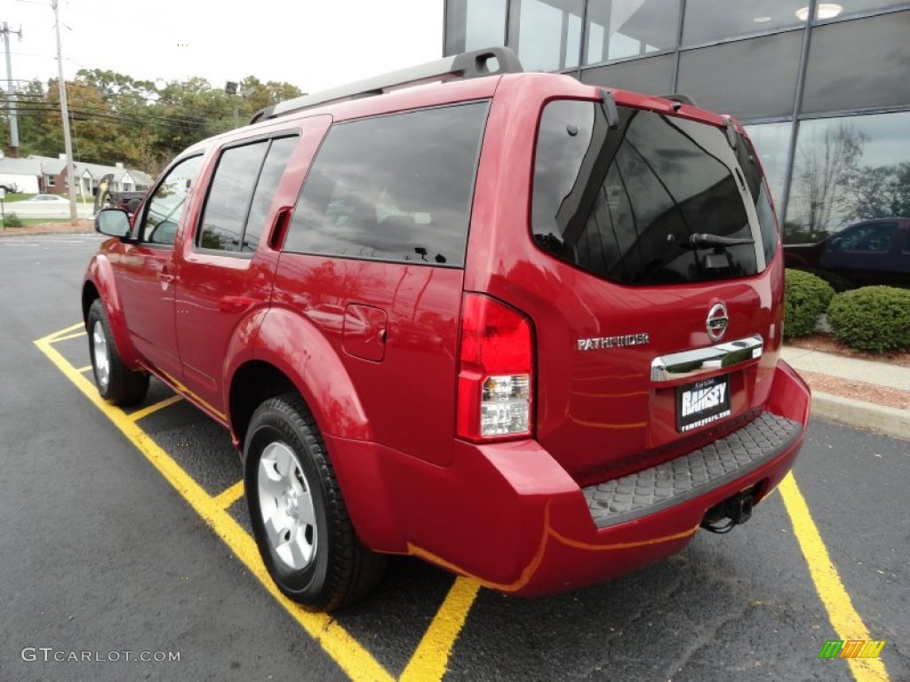 2008 Pathfinder S 4x4 - Red Brawn / Graphite photo #7
