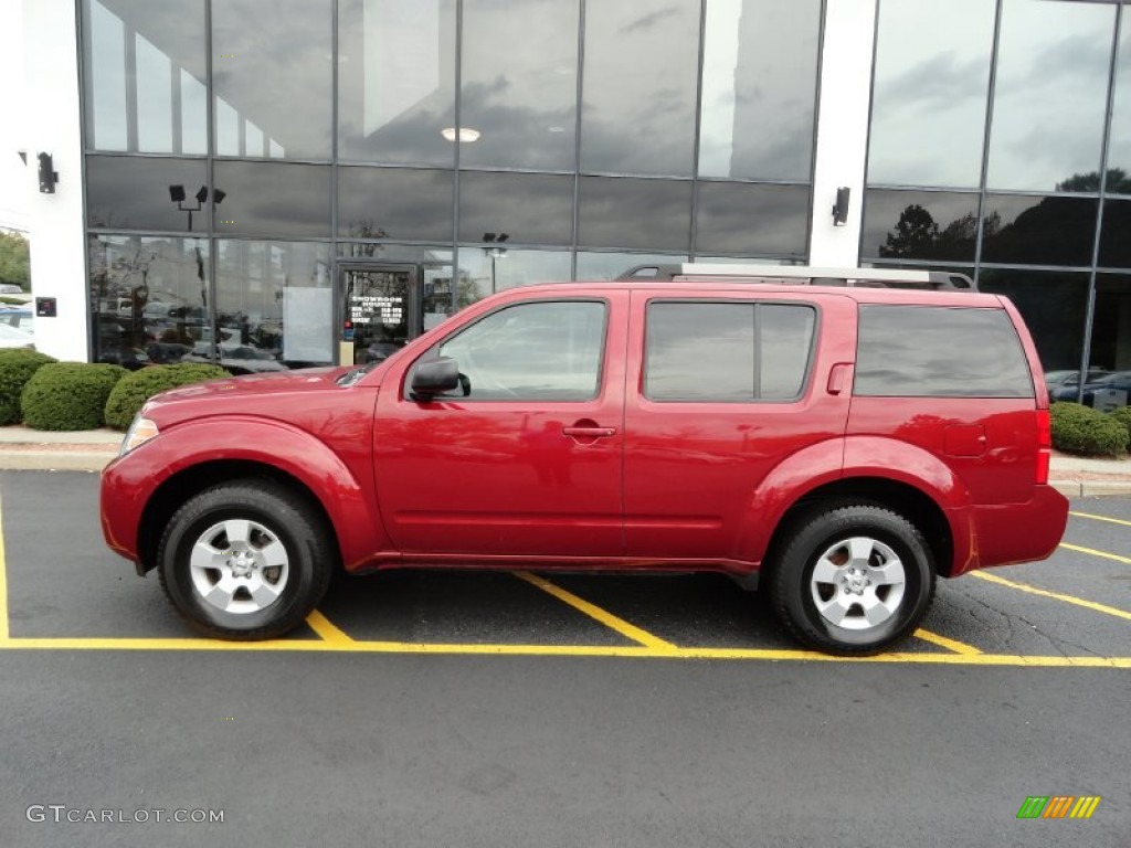 2008 Pathfinder S 4x4 - Red Brawn / Graphite photo #8