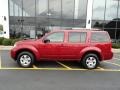 2008 Red Brawn Nissan Pathfinder S 4x4  photo #8