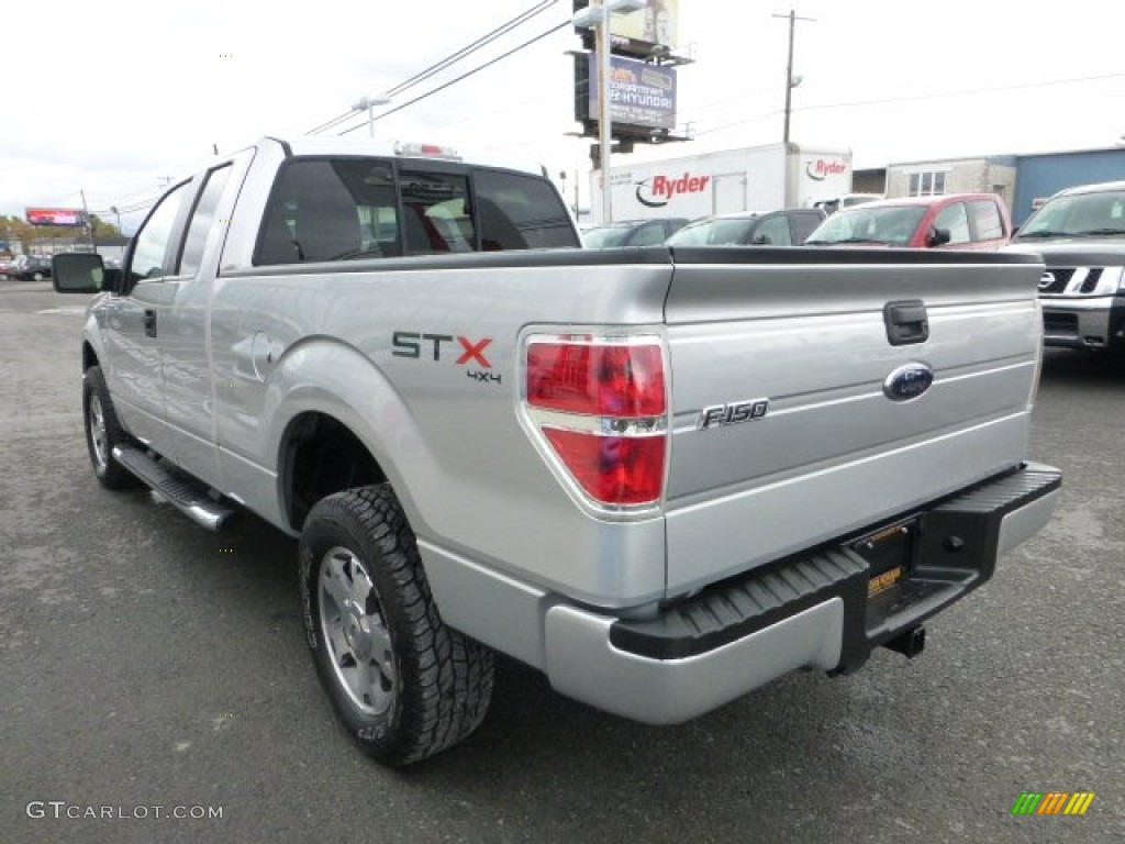 2010 F150 STX SuperCab 4x4 - Ingot Silver Metallic / Medium Stone photo #9