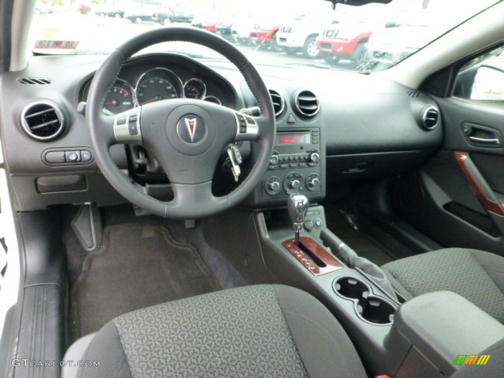 Ebony Black Interior 2008 Pontiac G6 V6 Sedan Photo #72239999