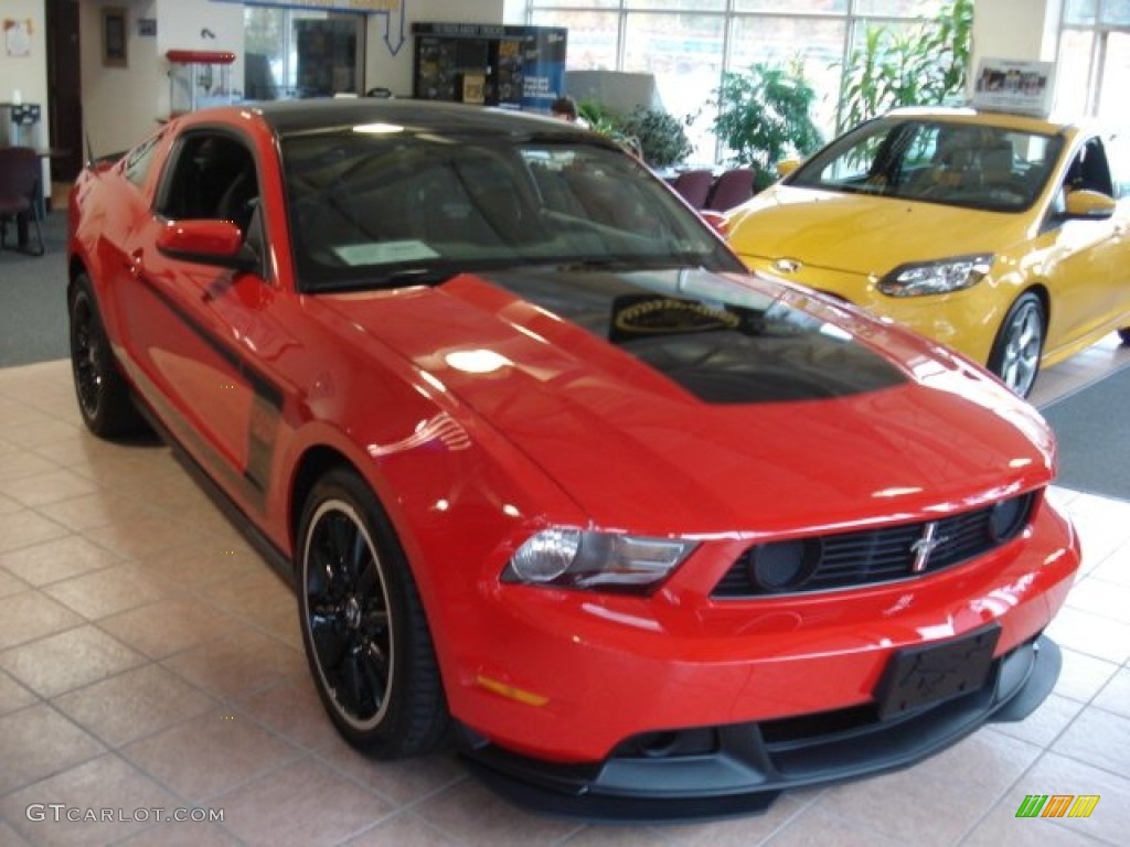 2012 Mustang Boss 302 - Race Red / Charcoal Black Recaro Sport Seats photo #2
