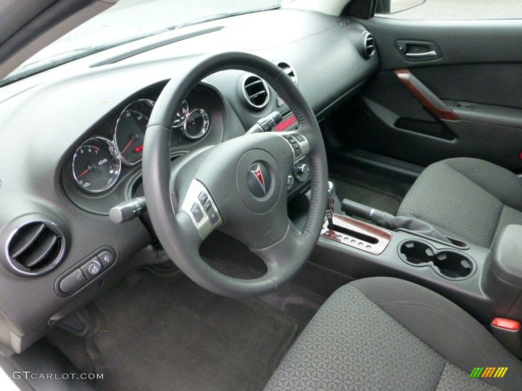 Ebony Black Interior 2008 Pontiac G6 V6 Sedan Photo #72240137