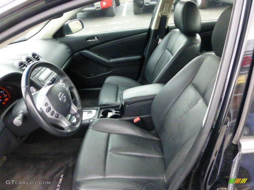 2007 Altima 3.5 SE - Super Black / Charcoal photo #4